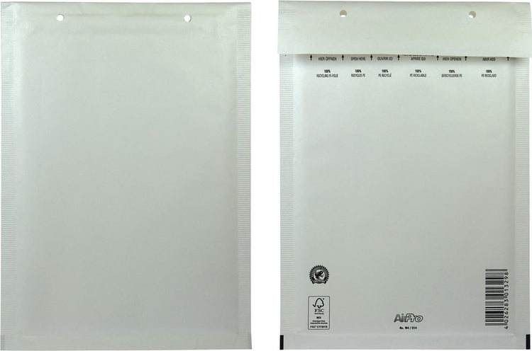 Airpro 100 Luftpolsterumschläge 180x265 weiß