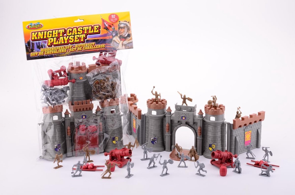 Johntoy Knights spielen mit Castle Set