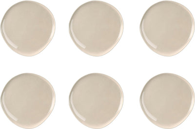 Medard de Noblat – Oslo-Leinen – Dessertteller 22 cm – 6 Stück – Steinzeug