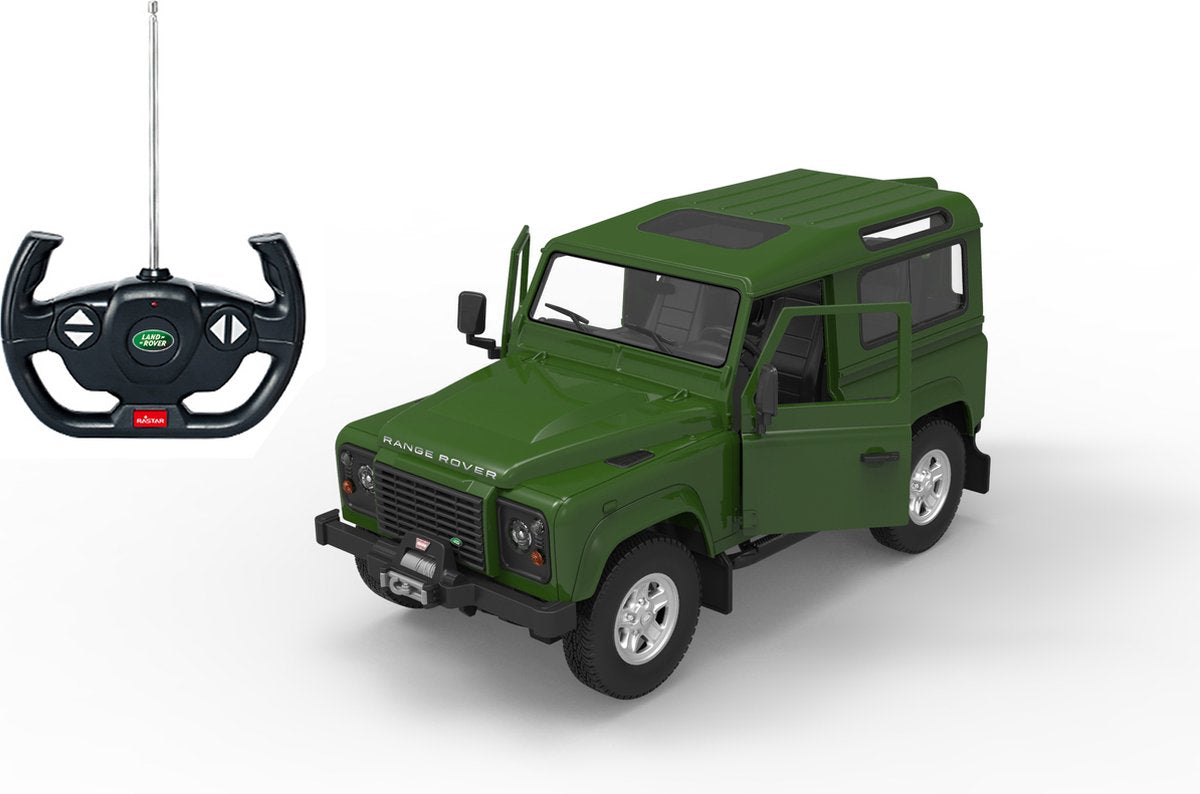 Rastar RC Land Rover Defender 19 cm Maßstab 1:14 grün