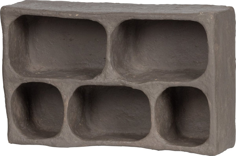 Wandschrank aus Holzton – Pappmaché – Grau – 70 x 45 x 23 cm
