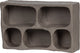 Wandschrank aus Holzton – Pappmaché – Grau – 70 x 45 x 23 cm