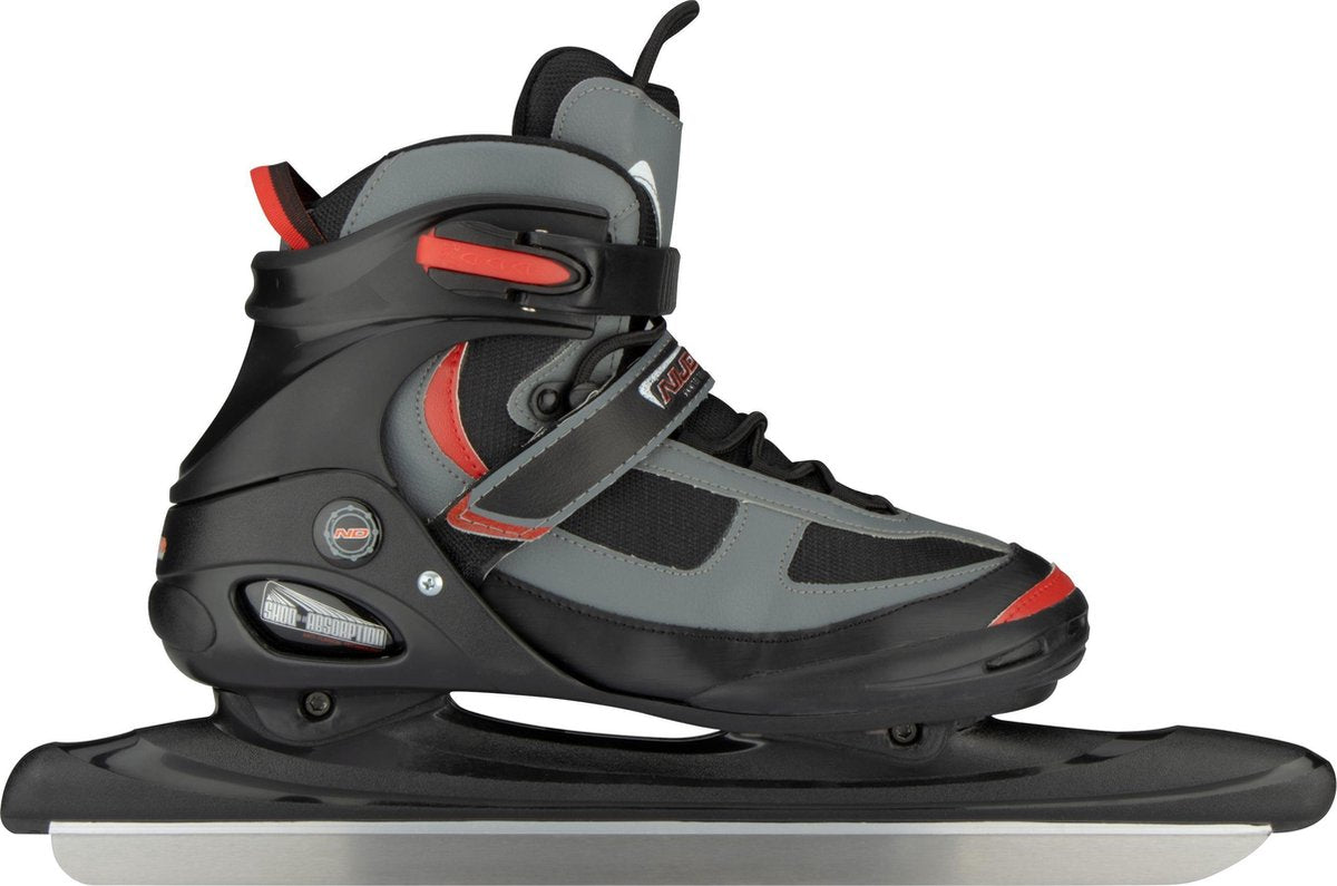 Nijdam Senior Speed Skate (halbweicher Stiefel) – schwarz rot – Größe 41