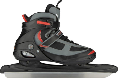 Nijdam Senior Speed Skate (halbweicher Stiefel) – schwarz rot – Größe 41