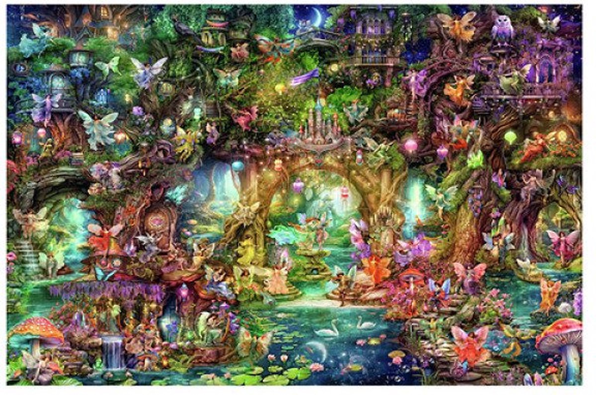 Ravensburger Jigsaw Puzzle, das die Welt des Feen versteckte, 4000st.