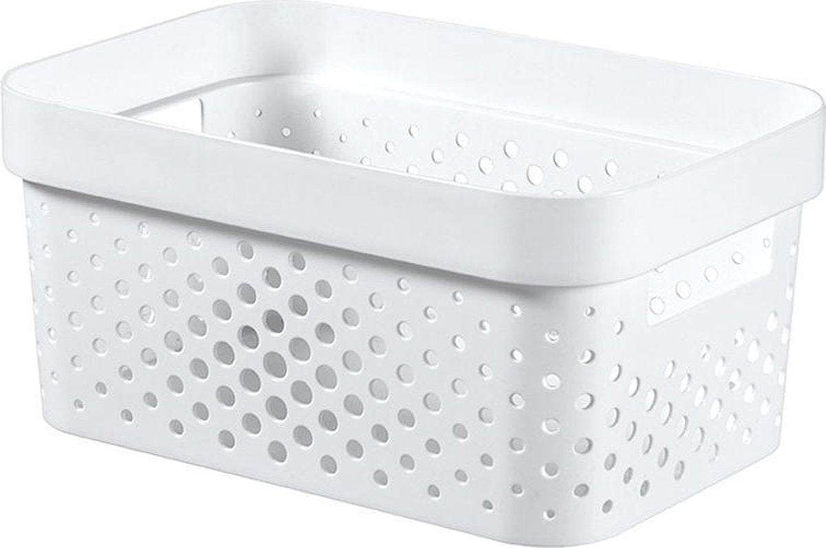 Curver Infinity Box Dots 4,5l weiß – 100 % recycelt