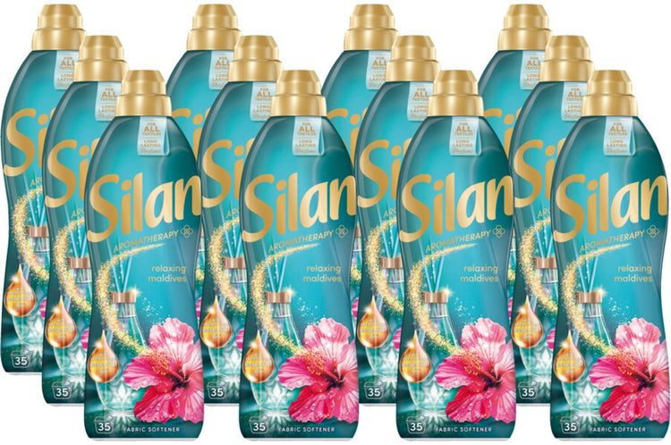 Silan Weichspüler – Aromatherapie-entspannende Malediven 770 ml – 12 x 35 Wäschen – Vorteilspack