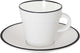 Gimex - Linea Line - Espressoset - Schwarz - 85 ml - 2 Stück