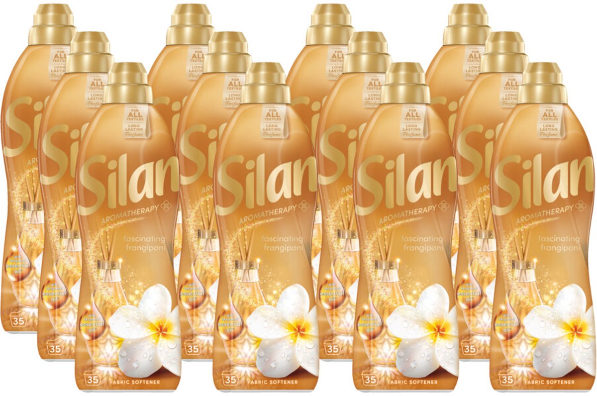 Silan Weichspüler – Aromatherapie – Faszinierendes Frangipani 770 ml – 12 x 35 Wäschen – Vorteilspack