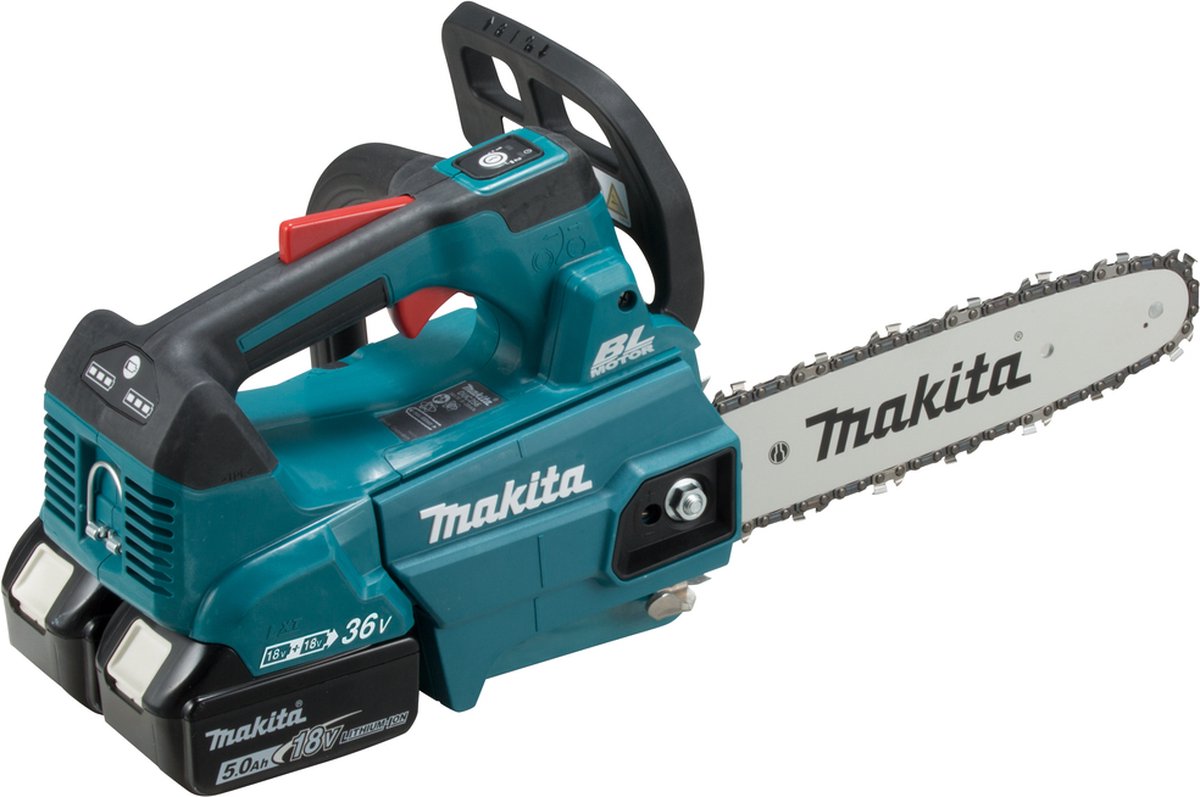 Makita duc256z Akku-Kettensäge mit Obergriff, 25 cm, 2 x 18 V, Grundkörper