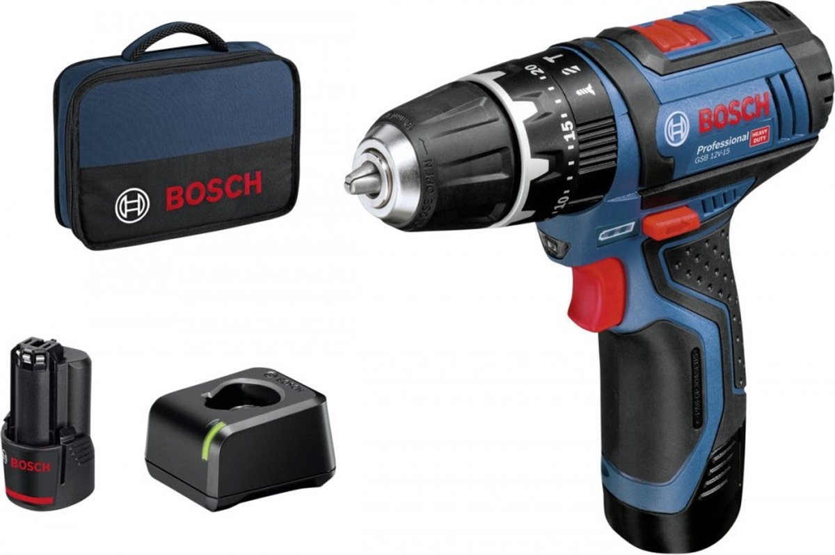 Bosch Professional GSB 12V-15 Vorteilsset 06019b690h