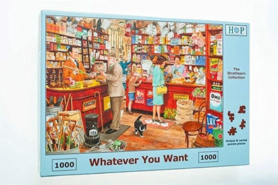 House of Puzzles Puzzle 1000 Teile Nostalgie und Landschaft.