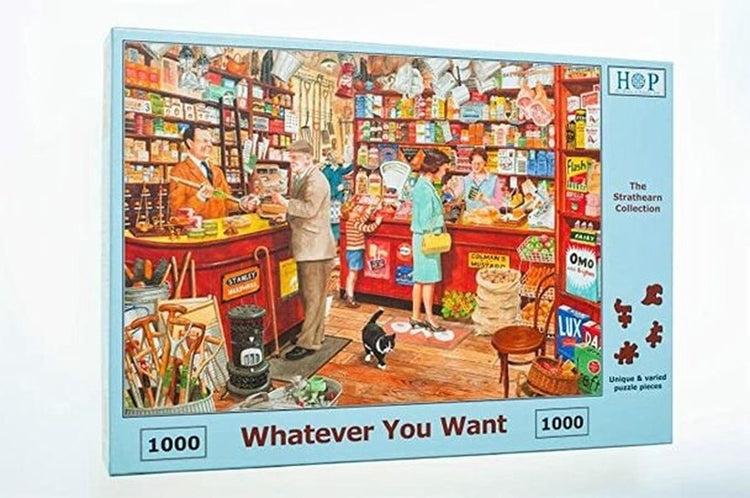 House of Puzzles Puzzle 1000 Teile Nostalgie und Landschaft.