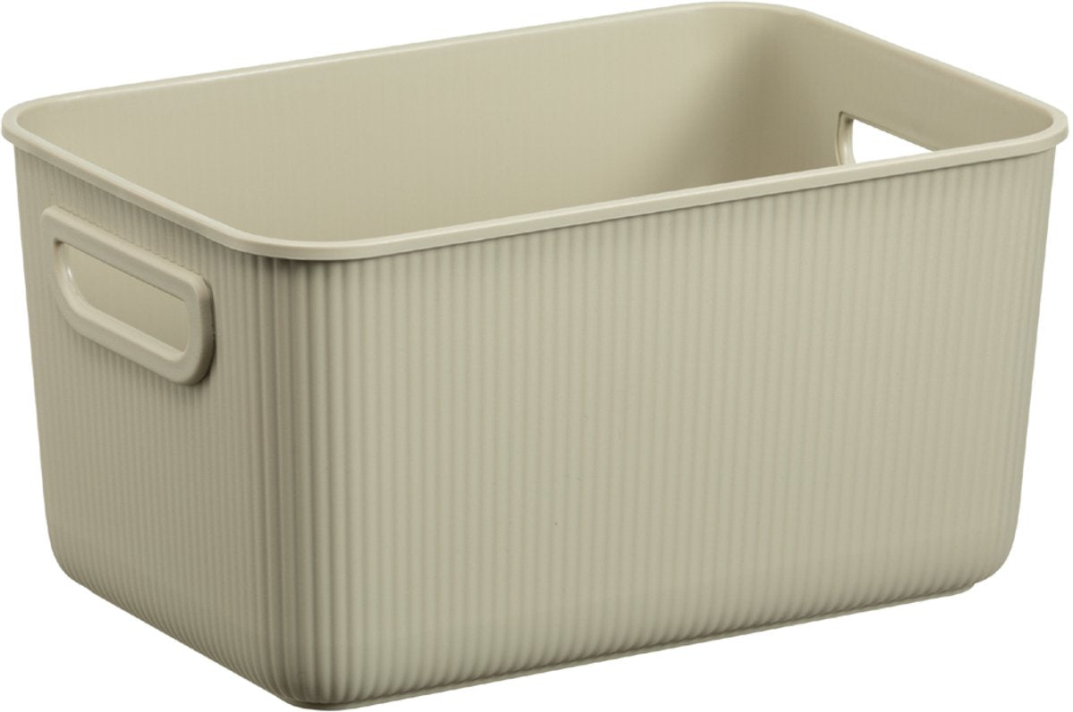Plast Team Akita - Aufbewahrungsbox - Vorratsbehälter 5l - 100 % recycelt - Beige