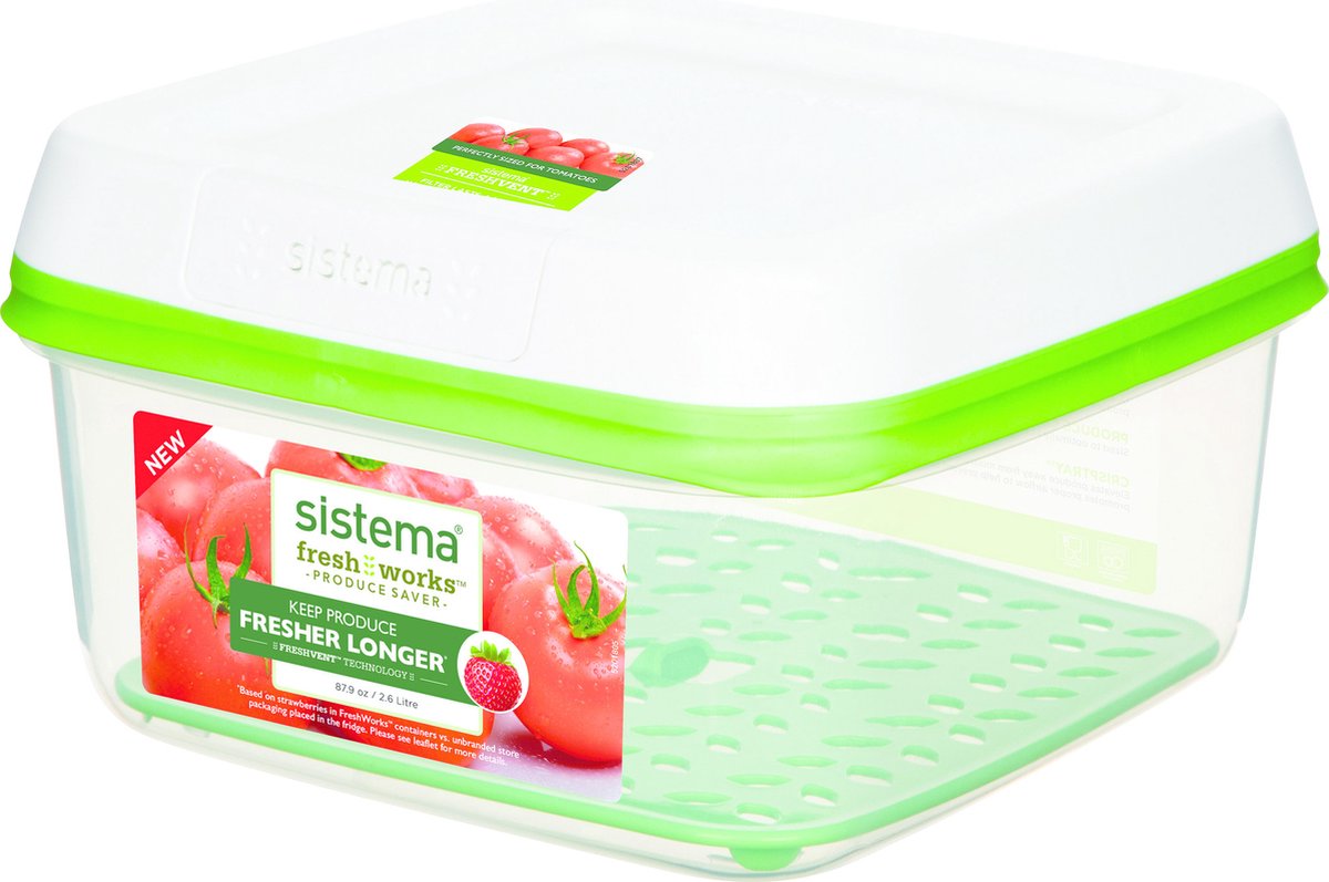 Sistema Freshworks Ratio Box Box quadratisch 2,6 l grün, mit Filter