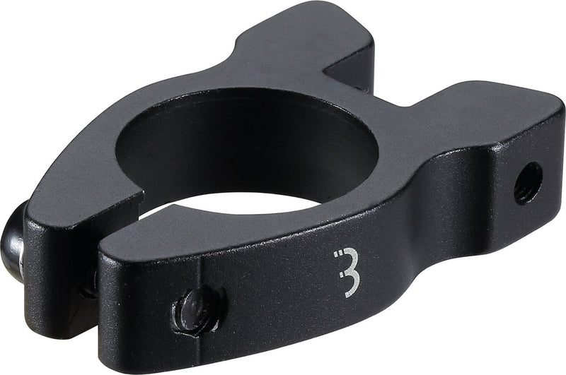 BBB Fahrrad-Sattelstützenklemme, Trägerklemme – schraubbare Sattelstützenklemme aus Aluminium – 31,8 mm – schwarz – BSP-99