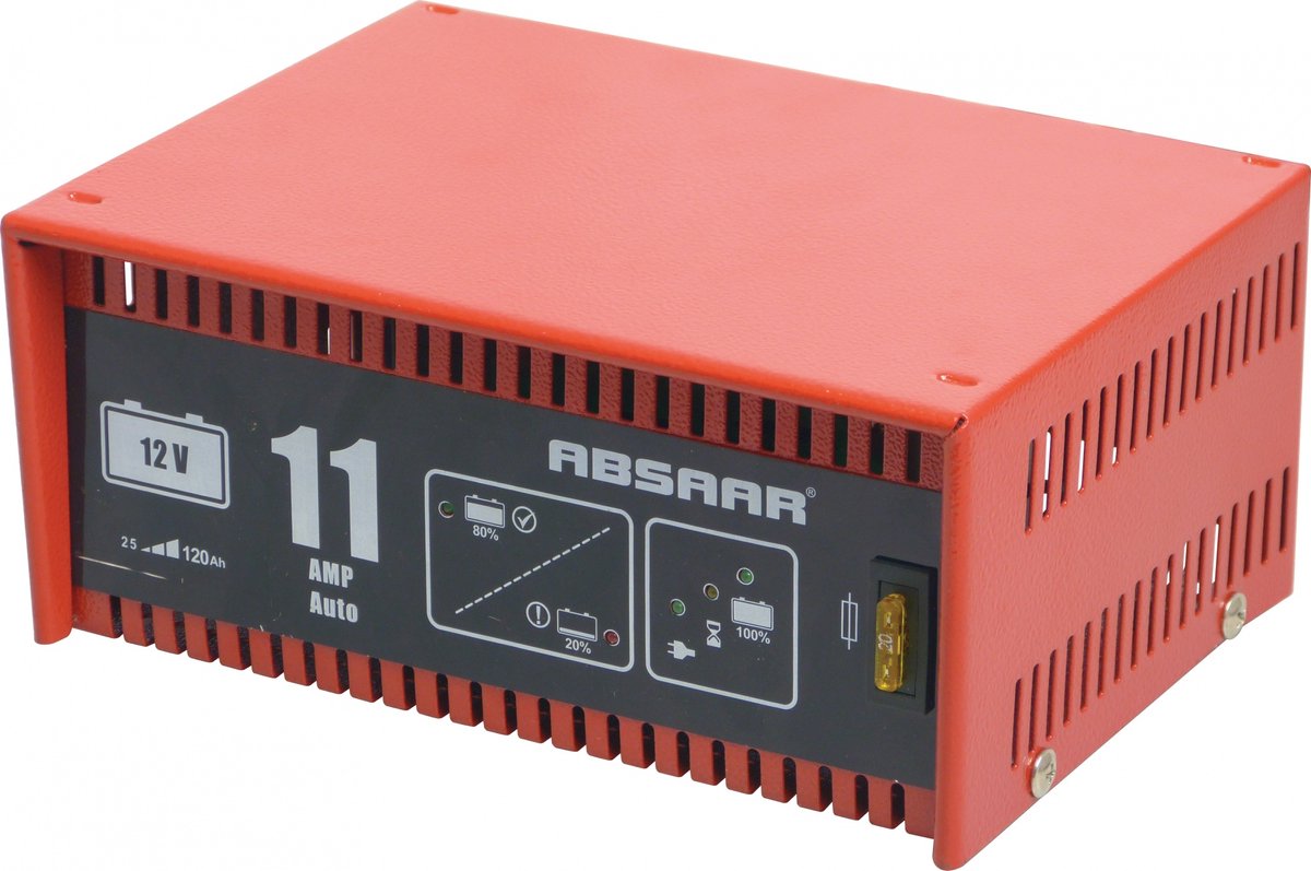 Absaar Batterieladegerät 12 Volt – professionelles vollautomatisches Batterieladegerät – 11a
