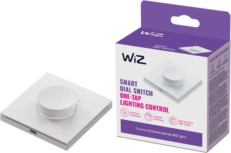 Wiz intelligenter Drehschalter – wiederaufladbar – tragbar – USB-C – anklickbarer Magnet – einfache Installation