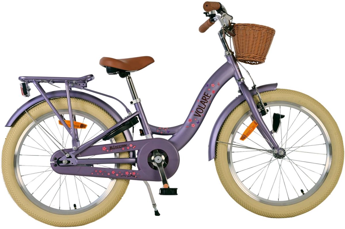 Volare Blossom Children's Bicycle - Mädchen - 20 Zoll - lila