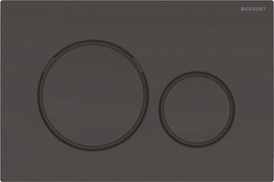 Geberit Bedienplatte Sigma20, 2-Taster: Schwarz