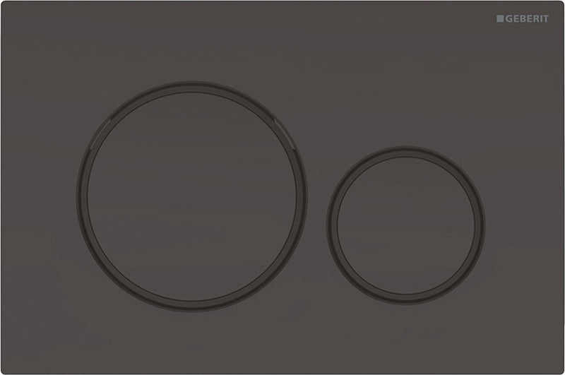 Geberit Bedienplatte Sigma20, 2-Taster: Schwarz