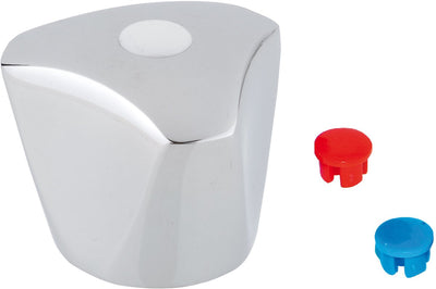 Kirchhoff Metallgriff, Chrom, Markierung blau rot weiß - 98614730