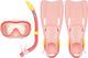 Waimea Tauchset - Maske Schnorchelflossen - Kinder - Rosa - Größe 35-38