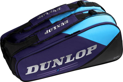 Dunlop -Tennistasche- FX-Performance 8RKT - Unisex-Sporttasche - Violett Schwarz Cyan