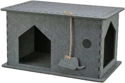 Trixie Cat Basket House Lene fühlte sich grau