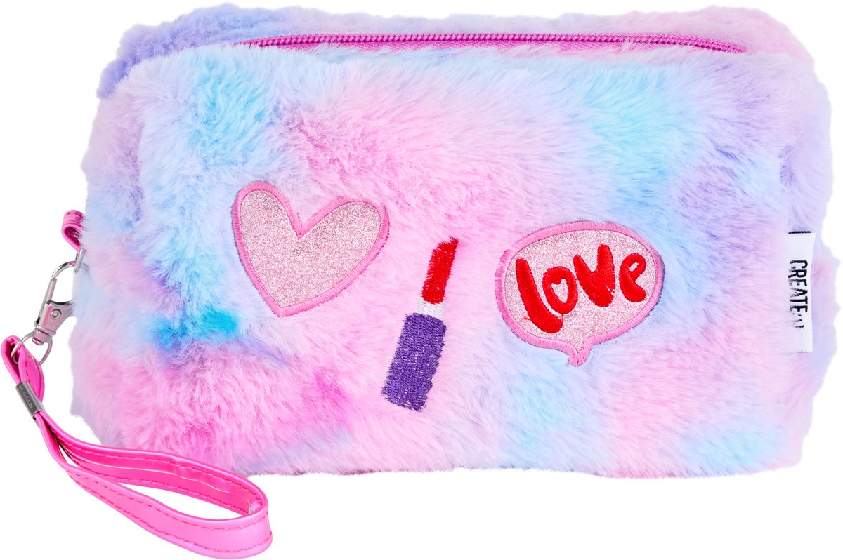 Erstellen Sie es! Make-up-Tasche pelzig