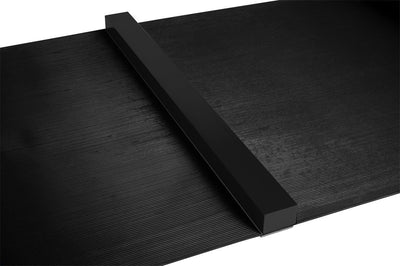 Engelhart Dart Oche Holz schwarz 60 cm – Wurflinie für Darts – Bodenmarkierung für die richtige Wurfweite – Dartscheiben-Zubehör – Longfield