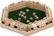Longfield Shut the Box – 6 Spieler – Gummiholz – grüner Filz – inklusive 12 Holzwürfel – Kneipenspiel – Engelsherz