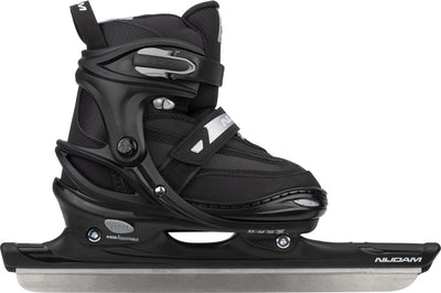 Nijdam Kinder-Skates verstellbar – Speed-Skates – Schwarz – Größe 37–40