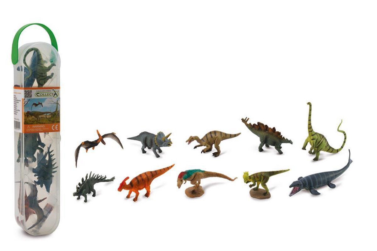 Collecta Figuren-Miniset – 10 Dinosaurier – Vorgeschichte – handbemalt – Miniatur