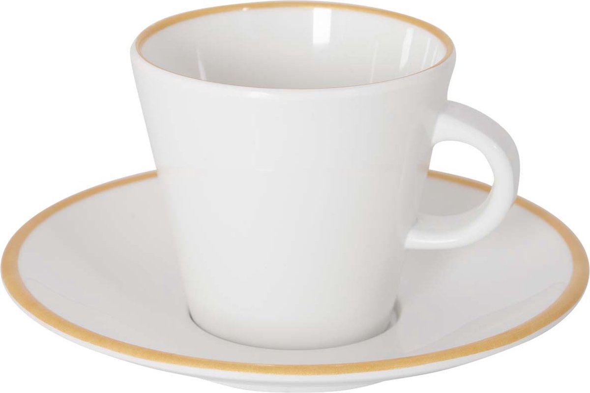 Gimex - Linea Line - Espressoset - Gold - 85 ml - 2 Stück