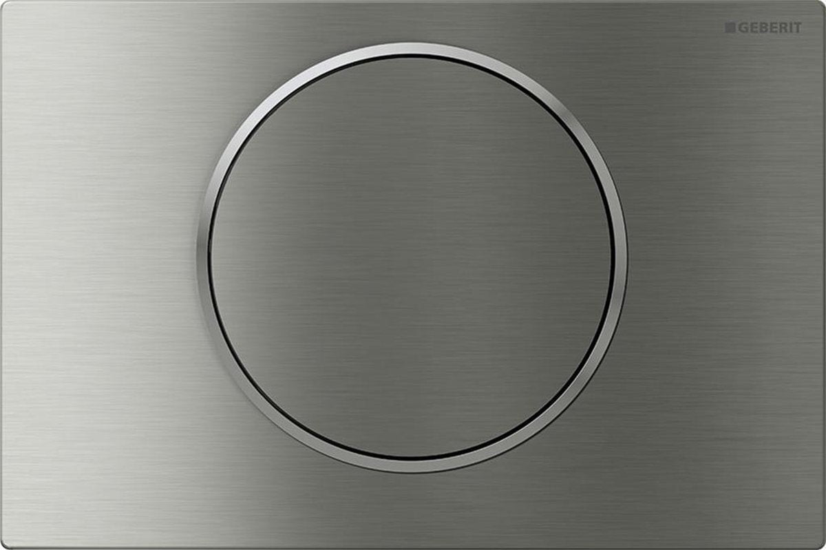Geberit Sigma10 Betätigungsplatte - Spül-Stopp-Spülung - rund - Edelstahl gebürstet