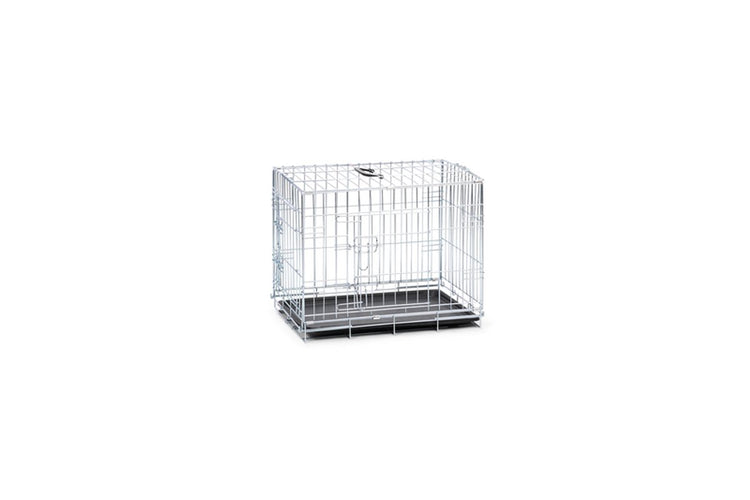 Beeztees Hundebox S – Bank – 2 Türen – faltbar – verzinkt – 62 x 44,5 x 50 cm