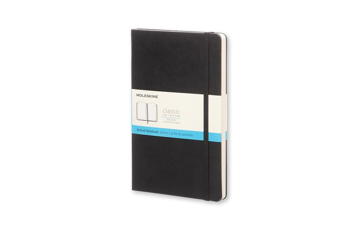 Klassisches Moleskine-Notizbuch – groß – Hardcover – gepunktet – schwarz