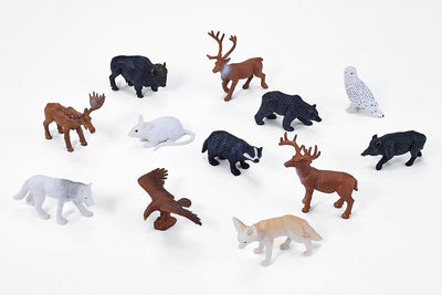 Mojo Wildlife Mini Forest -Tiere spielen Set, 12dlg. 380054