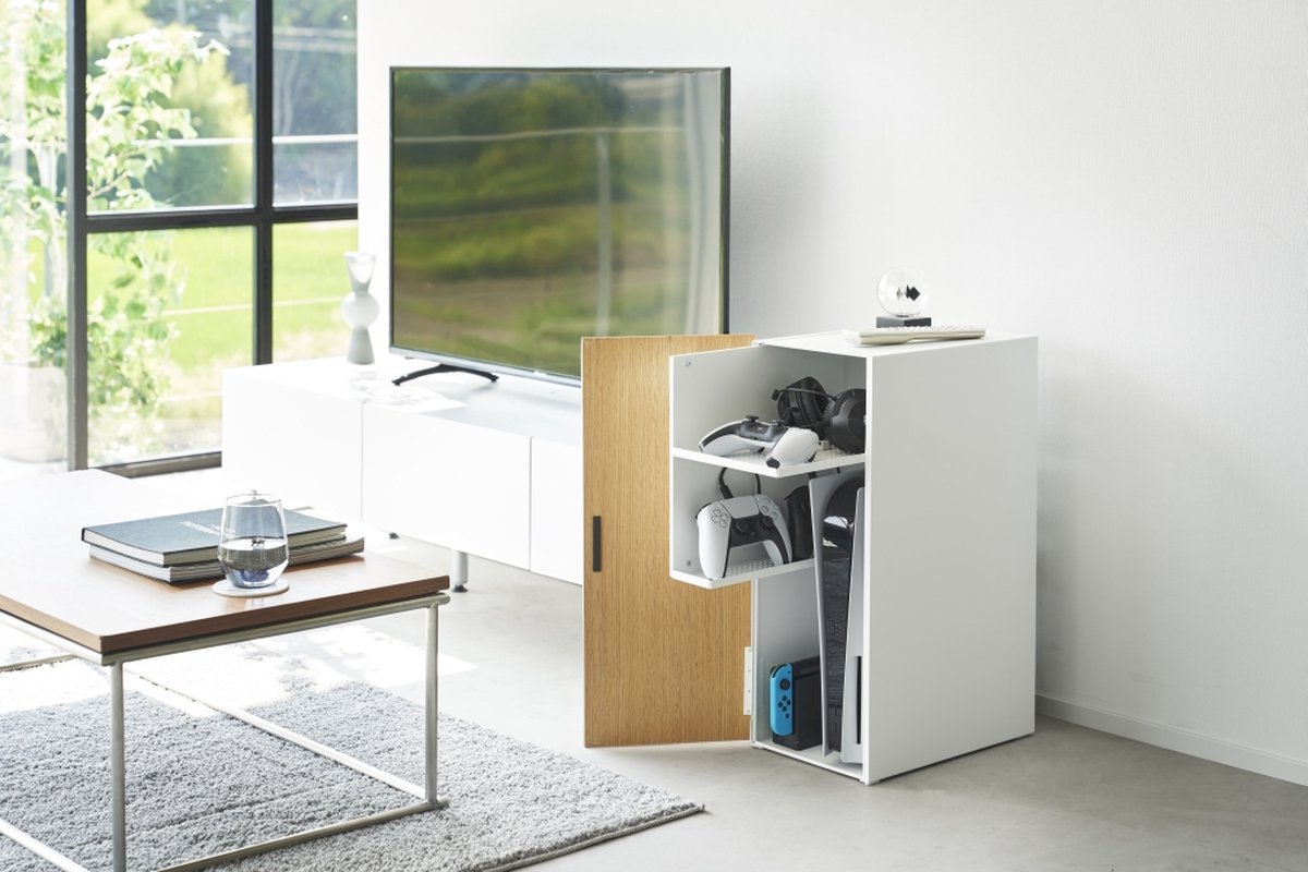 Yamazaki Spielekonsolenschrank – Tower – Weiß