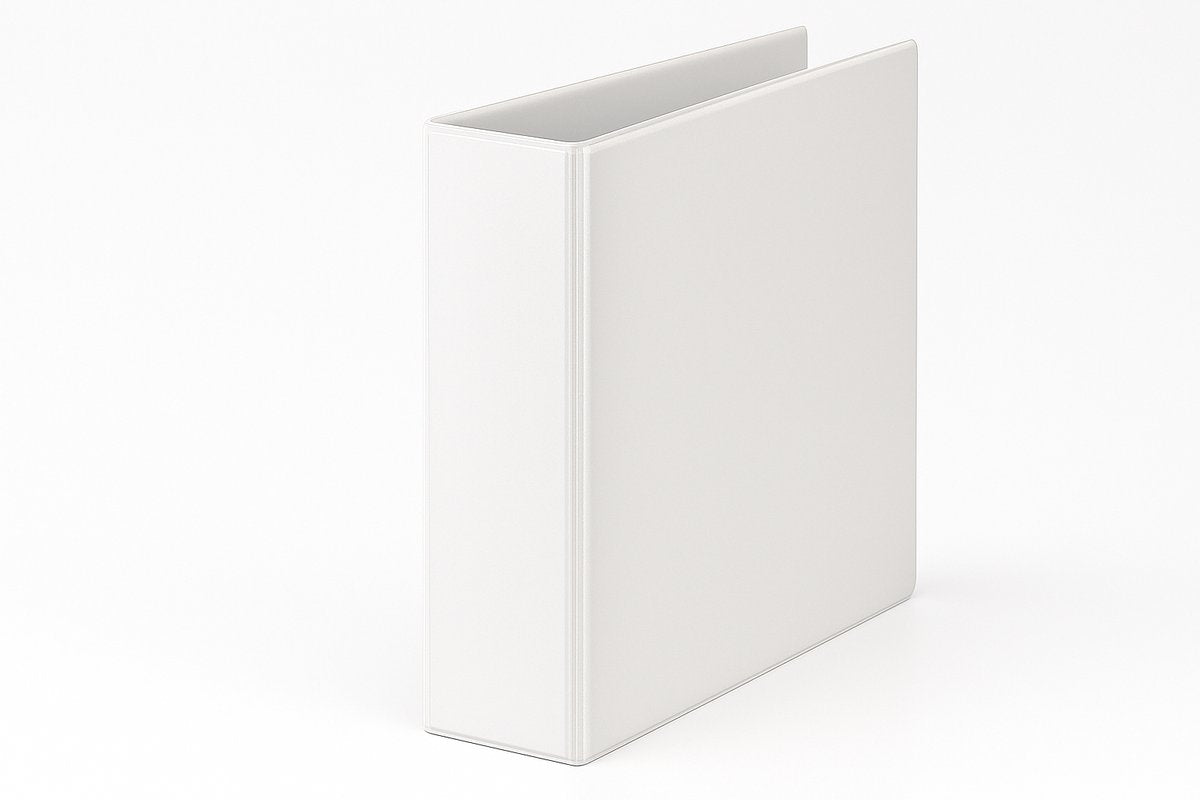 Esselte Essentials Panorama-Ringbinder A4 – 2-Ring – Rückenbreite 51 mm – 2 D-Ringe 30 mm – Weiß