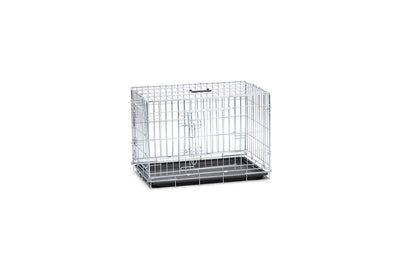 Beeztees Hundebox M – Bank – zusammenklappbar – 2 Türen – verzinkt – 81 x 55,5 x 61,5 cm