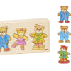 Goki -Holzverkessten -Puzzle -Bären in Houten Box, 36st.