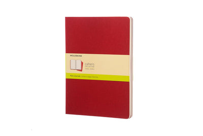Moleskine Cahier-Tagebücher – extra groß – leer – rot – 3er-Set