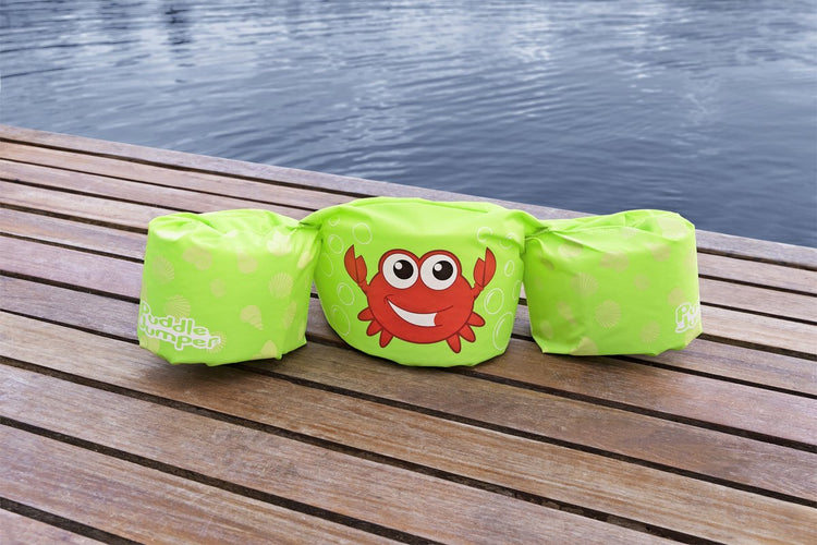 Bestway Puddle Jumper Crab – verstellbare Schwimmbänder für Kinder – Tragfähigkeit 15–30 kg – Größe Einheitsgröße