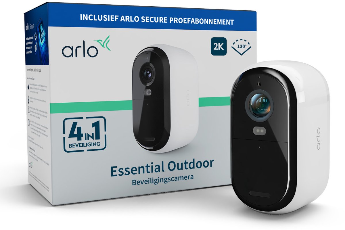 Arlo Essential2 2K Sicherheitskamera - 1 IP-Kamera