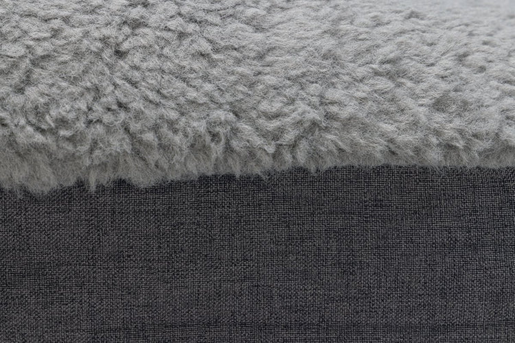 Beeztees Memory Foam Liege Yura – Hundekissen – Grau – 120 x 80 x 15 cm