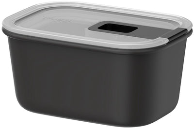 Mepal Easyclip Lebensmittelbehälter – 450 ml – Lebensmittelbehälter mit Schiebeverschluss – mikrowellengeeignet. Dampfofen. Kühl- und Gefrierschrank – Nordic Black
