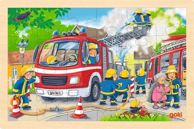 Goki Holzpuzzle Feuerbrigade, 24st.