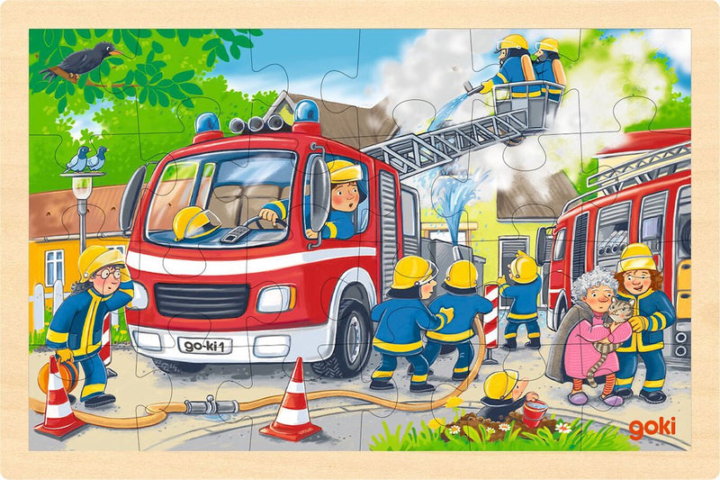 Goki Holzpuzzle Feuerbrigade, 24st.